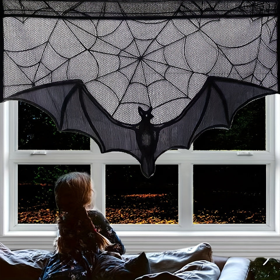 BowLift | Table Runner Black Lace Halloween Decoration