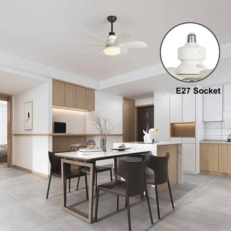 BowLift | 2-IN-1 PORTABLE CEILING FAN & LIGHT with Remote Control