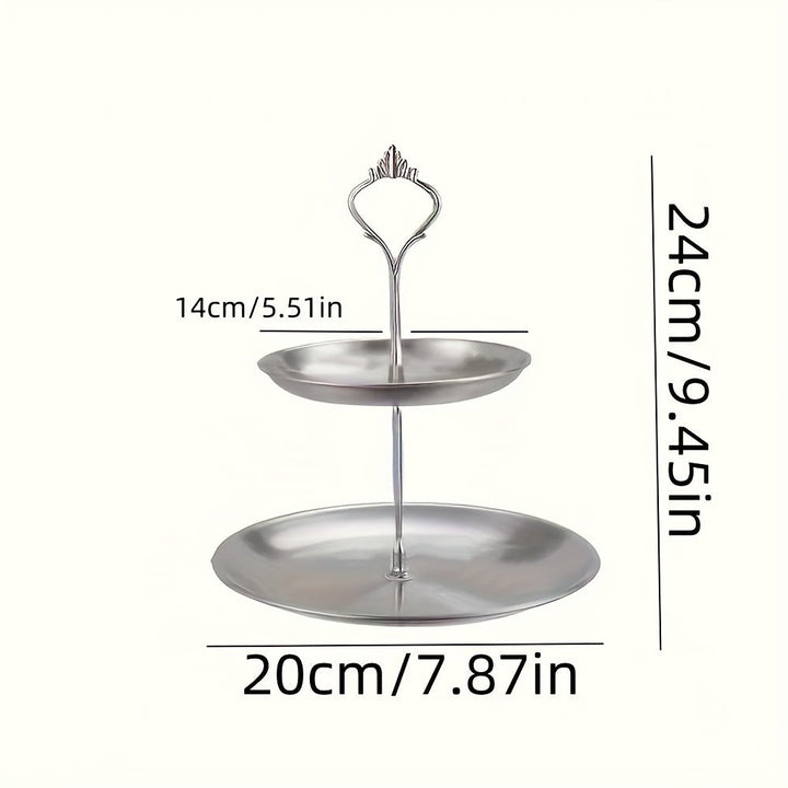 SteelTower - Elegant Triple Serving Plate for Parties Bowlift