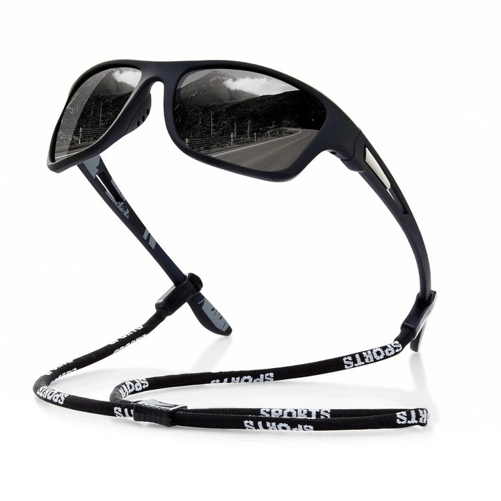 BowLift | Mens Polarised Sports Sunglasses UK – UV400 Wrap Around Sunglasses for Cycling, Running & Outdoor Activities | Lightweight & Glare Protection
