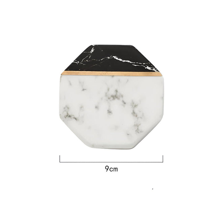 BowLift | Elegant Marble Ceramic Coasters