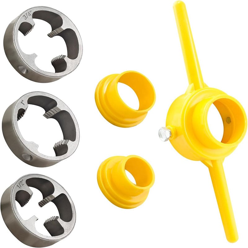 BowLift | 6-Piece Set Of Water Pipe Die Plastic Pipe Die Tap Wrench Set