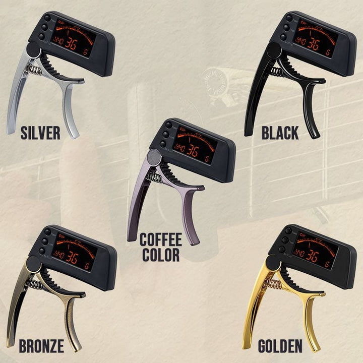 BowLift | DUAL-USE GUITAR CAPO TUNER WITH LCD DISPLAY