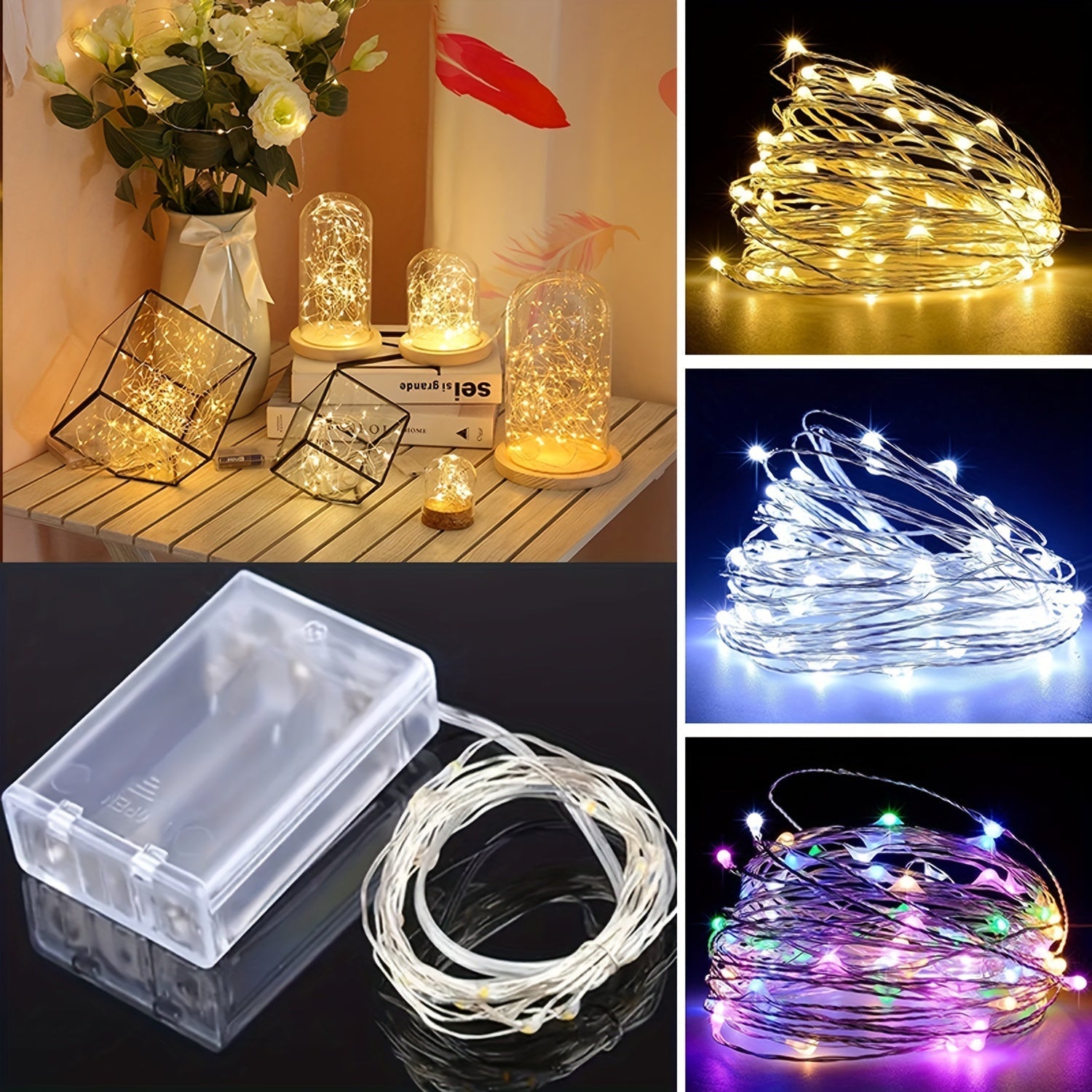 BowLift | Fairy String Lights Battery Powered Warm White