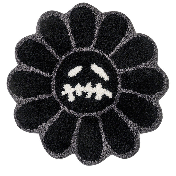 BowLift | Retro Rainbow Smiling Face Tufted Rug