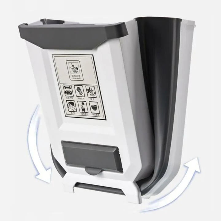 Foldable kitchen trash can for countertop | Bowlift