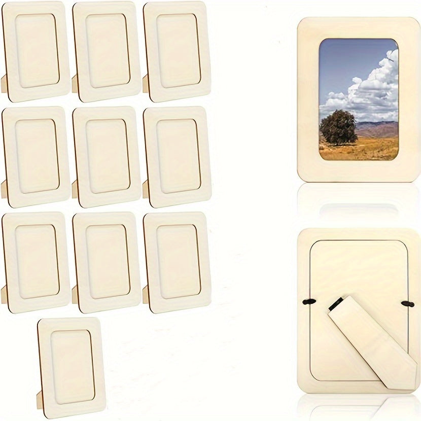 CreativeFrame – Set of 10 DIY Photo Frames Wood Bowlift