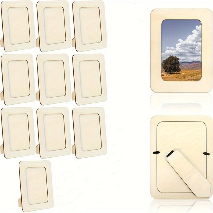 CreativeFrame – Set of 10 DIY Photo Frames Wood Bowlift