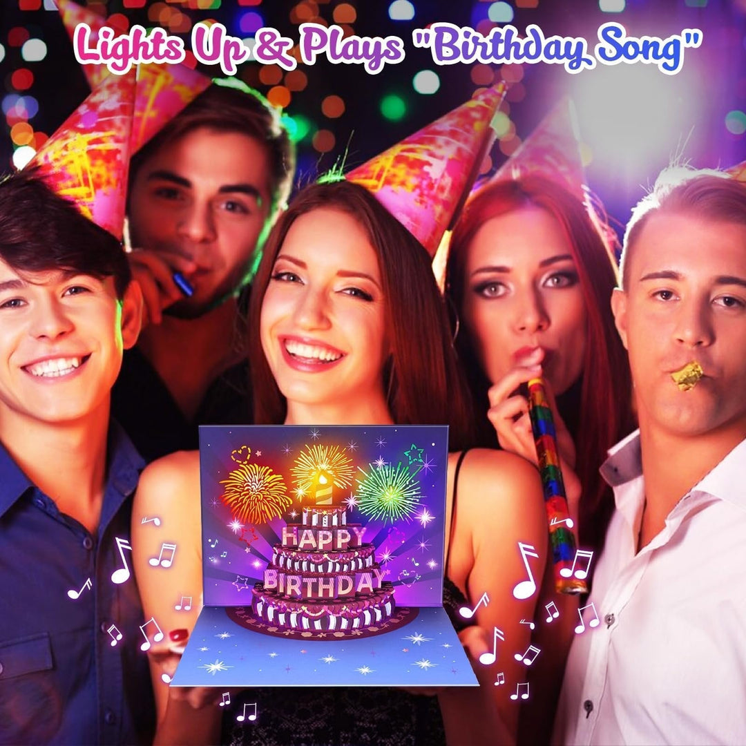 BowLift | Blow-Out LED Musical 3D Birthday Card