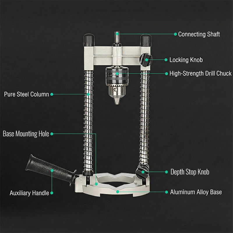 Drill stand with adjustable angle 45–90° | Bowlift