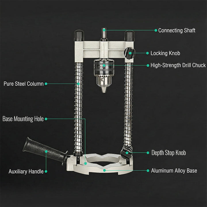 Drill stand with adjustable angle 45–90° | Bowlift