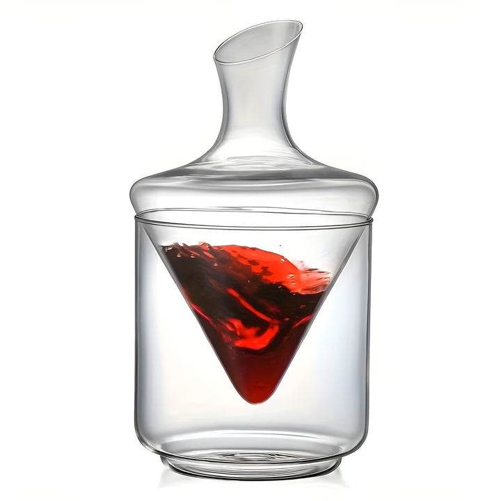 Wine Decanter with Quick Aeration – Elegant Waterfall Design made of Glass | For More Intense Aroma and Stylish Wine Enjoyment | Bowlift