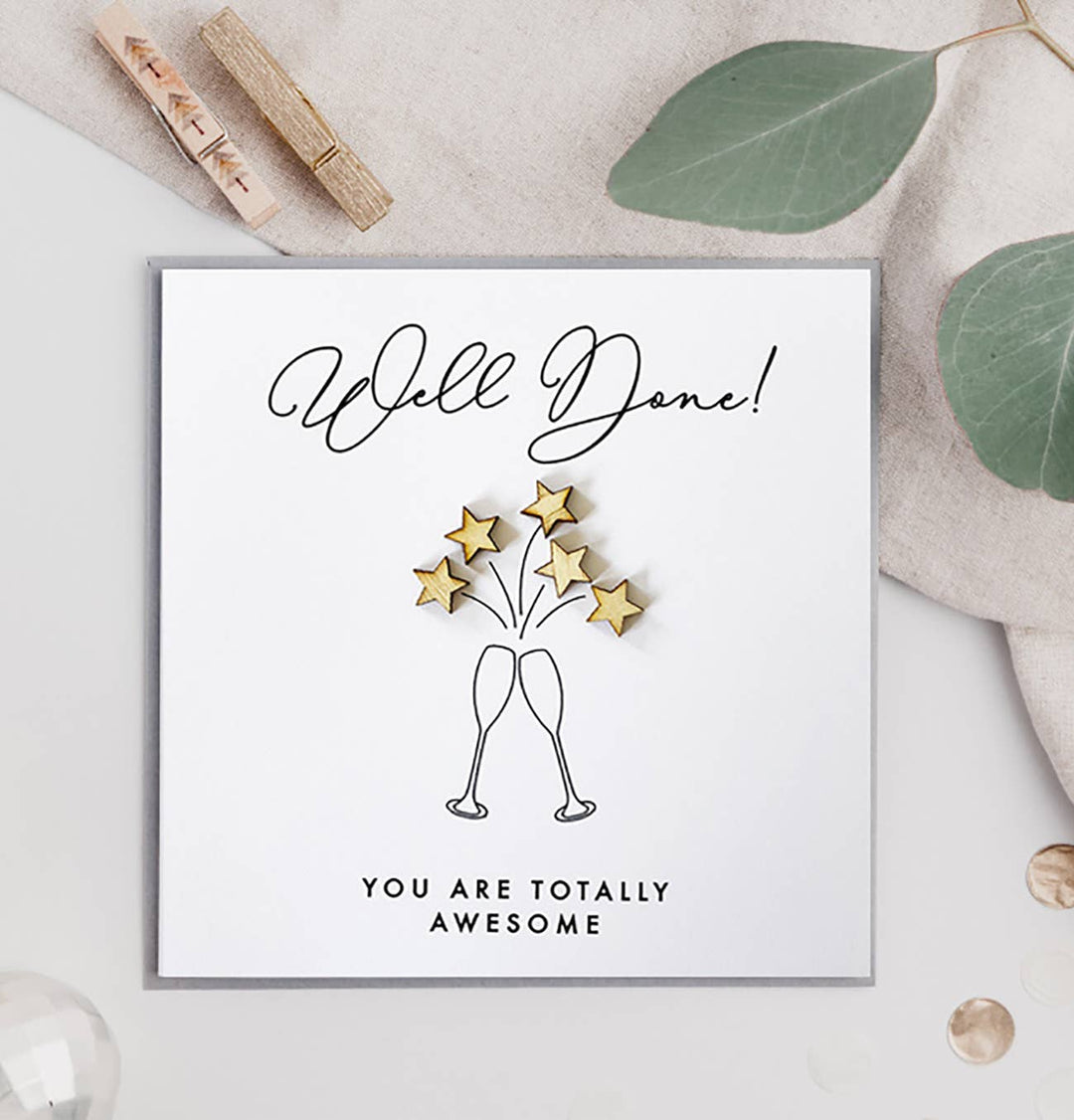 Champagner Well Made Embellished Card | Bowlift