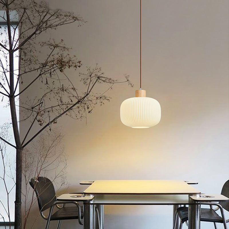 BowLift | VintageLight - Stylish wood and glass pendant lamp