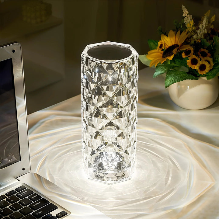 Crystal Table Lamp with Touch Control - Aurora | Bowlift
