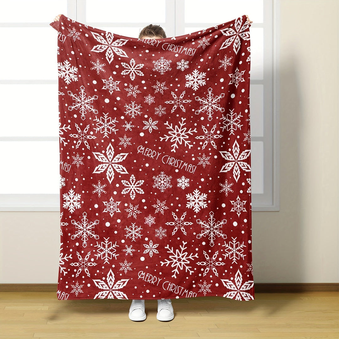 FestiveSnuggle - Luxury Christmas Fleece Blanket for the Holidays Bowlift