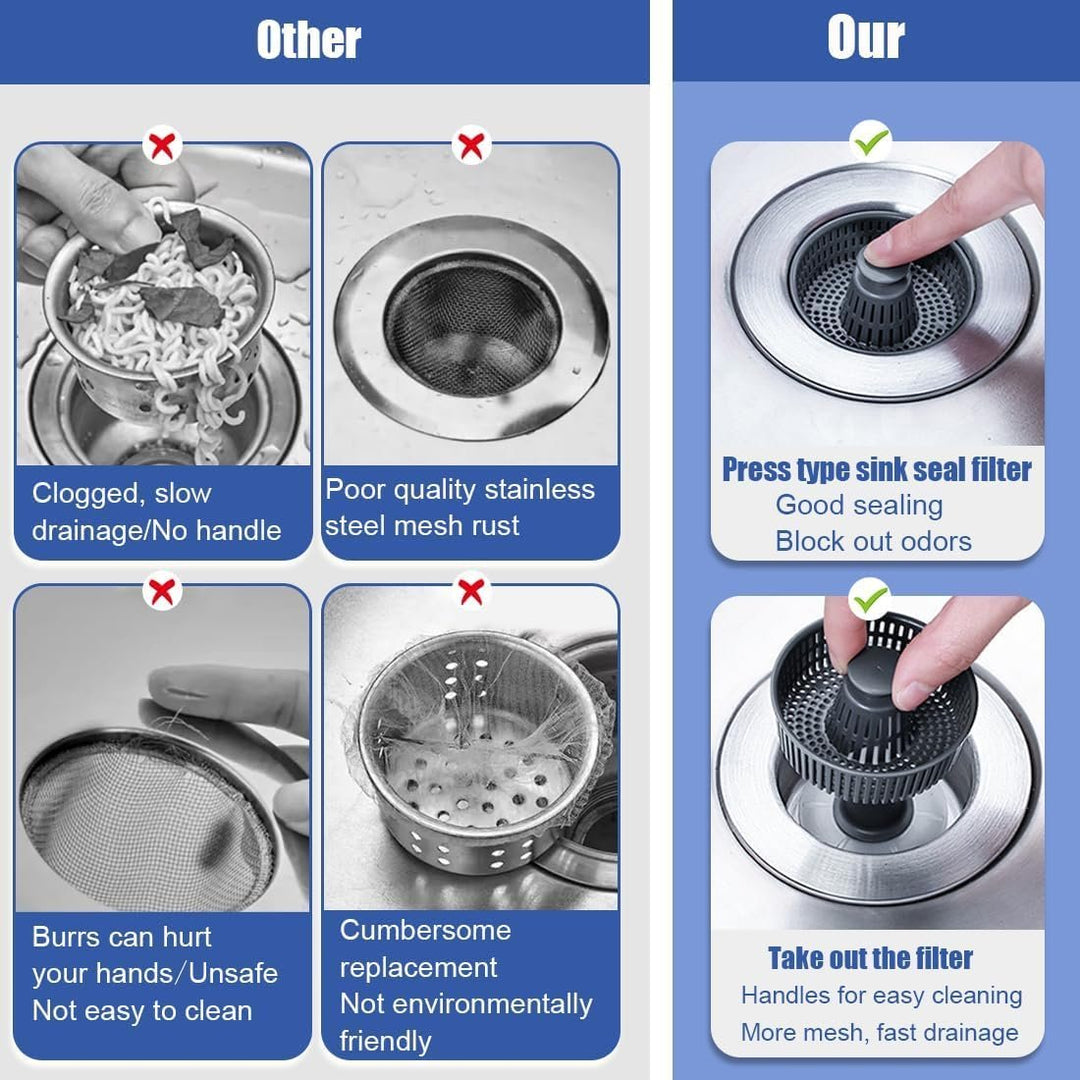 BowLift | New Upgraded Sink Bounce Core Drain Strainer