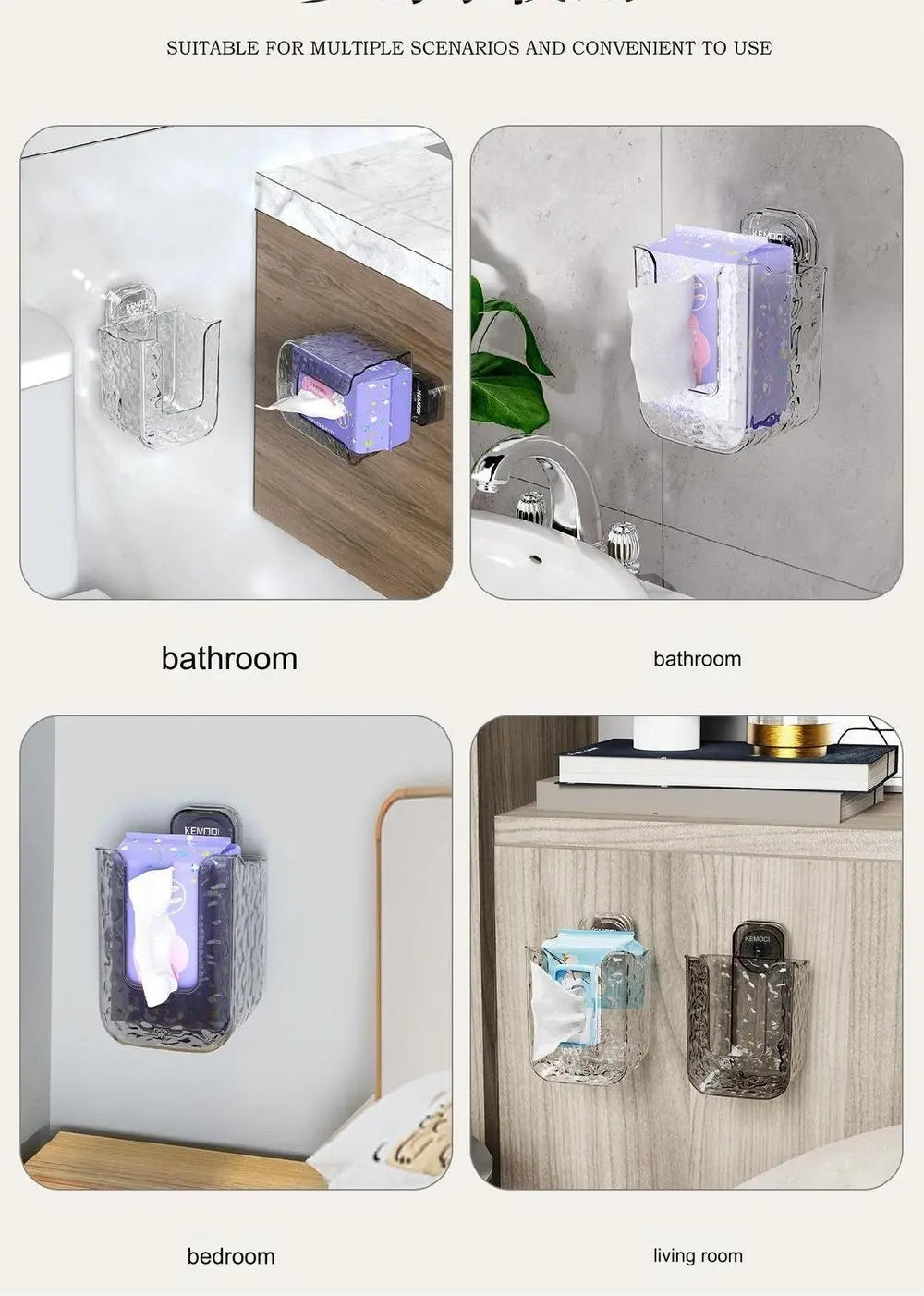 BowLift | GlowFix Wall Tissue Holder — No more chaos, your bathroom will be stylish, clean, and totally relaxing!