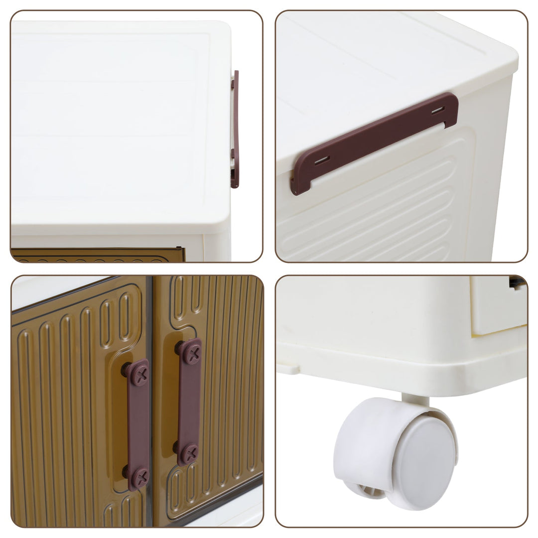 Storage box lockers with doors & wheels | Bowlift