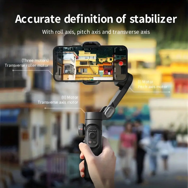 BowLift | SmartPro Handheld Gimbal Stabilizer - Foldable Smartphone Video Vlog PTZ Stabilizer for iPhone, Android, and Samsung