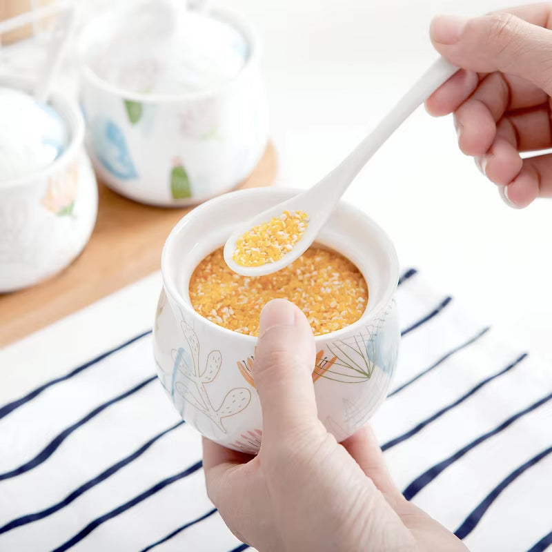 BowLift | Charming Ceramic Spice Jar Set