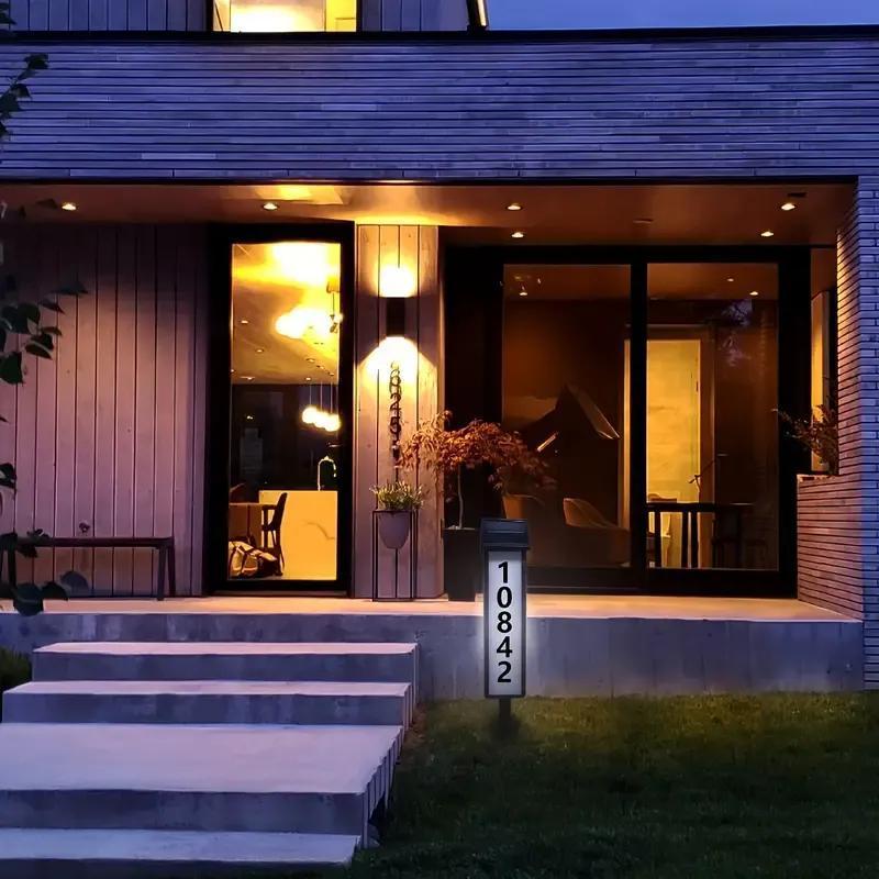 BowLift | Solar-Powered Address Sign with Dual Lighting Modes