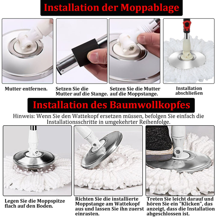 Mop Set Floor Mop with Bucket | Bowlift