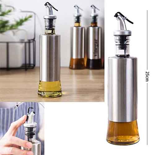 Oil And Vinegar Bottle 300 ML Steel Glass Bowlift
