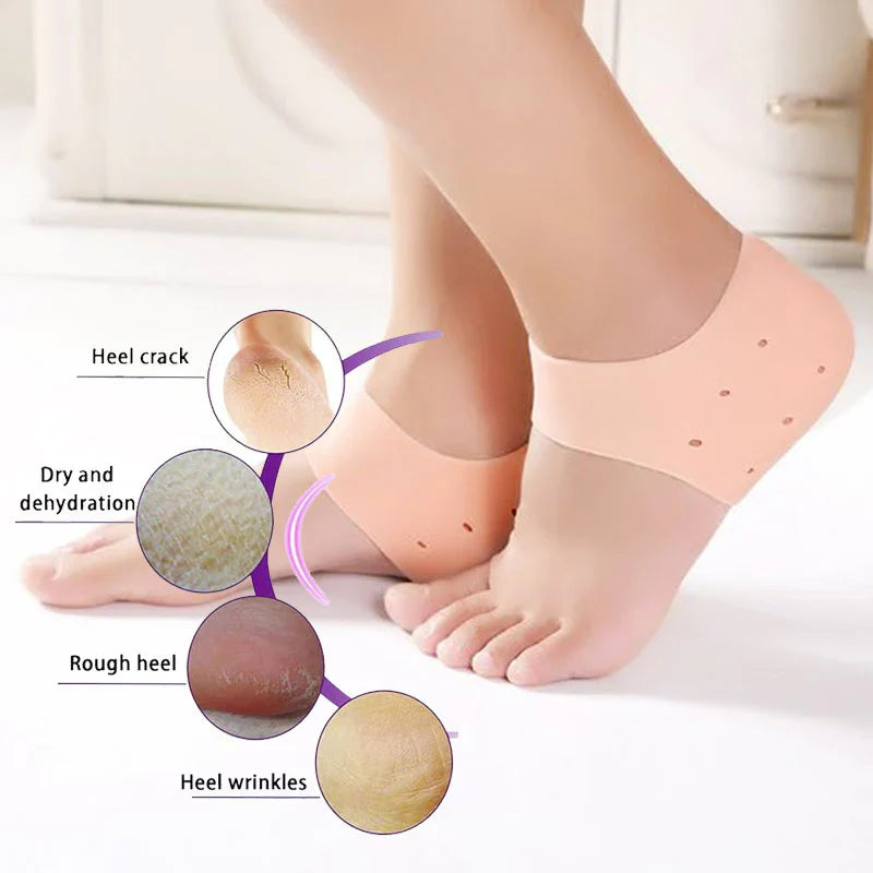 Heel Anti-Cracking Socks Pair Bowlift