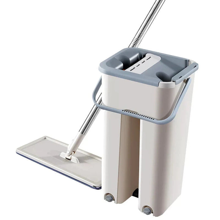 Spin Mop Bucket With Reusable Mop Pads Bowlift