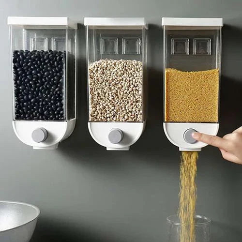 Cereal Grain Dispenser Wall Mounted Bowlift
