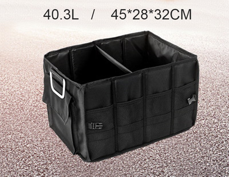 BowLift | Multifunctional Foldable Car Trunk Storage Box, with 50L Large Capacity, Detachable Partition and Scratch-resistant and Easy-to-clean Design