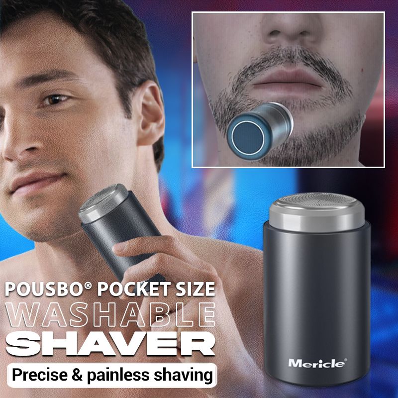 Compact, washable electric razor Bowlift