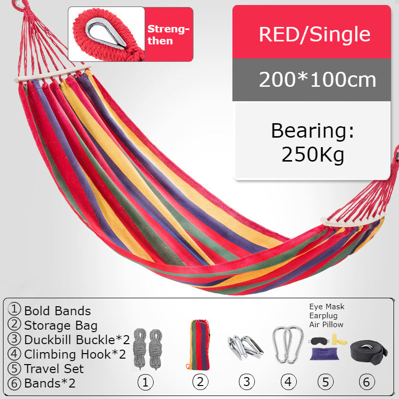 BowLift | Thickened Single/Double Hammock, More Breathable, Safer and More Comfortable, For Camping, Dormitory & Leisure