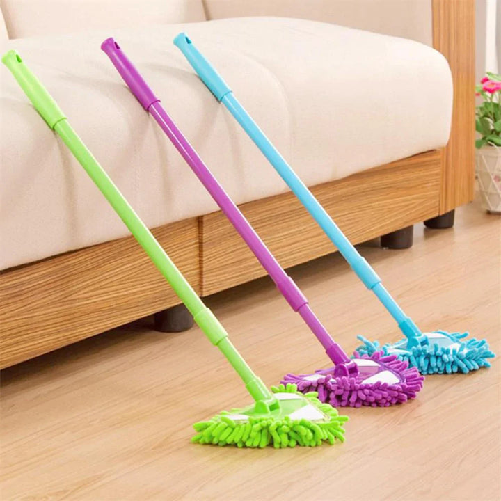 180 Degree Rotatable Adjustable Microfiber Telescopic Triangle Mop, Bowlift