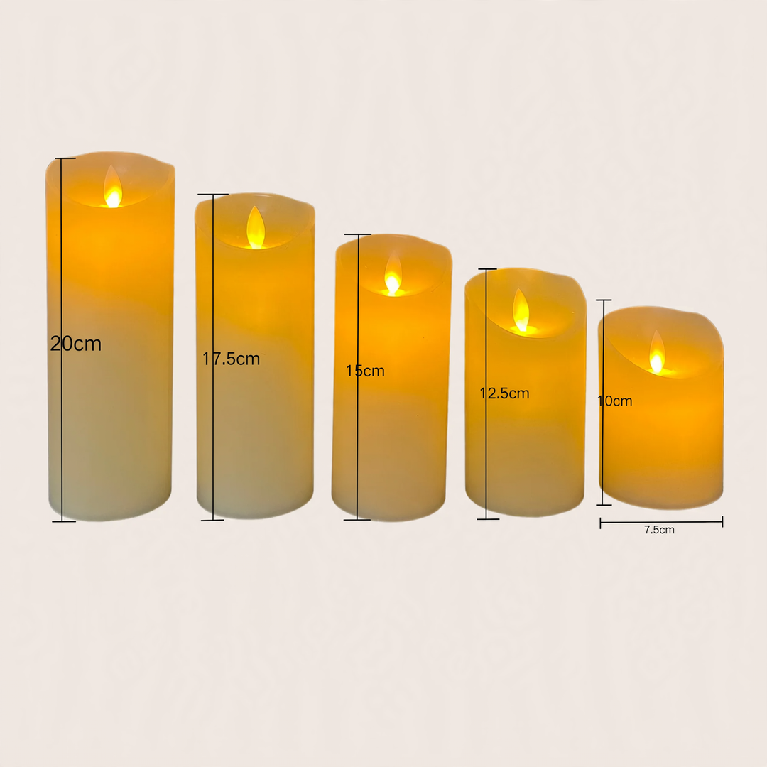 LED Real Wax Candle with Flickering Effect