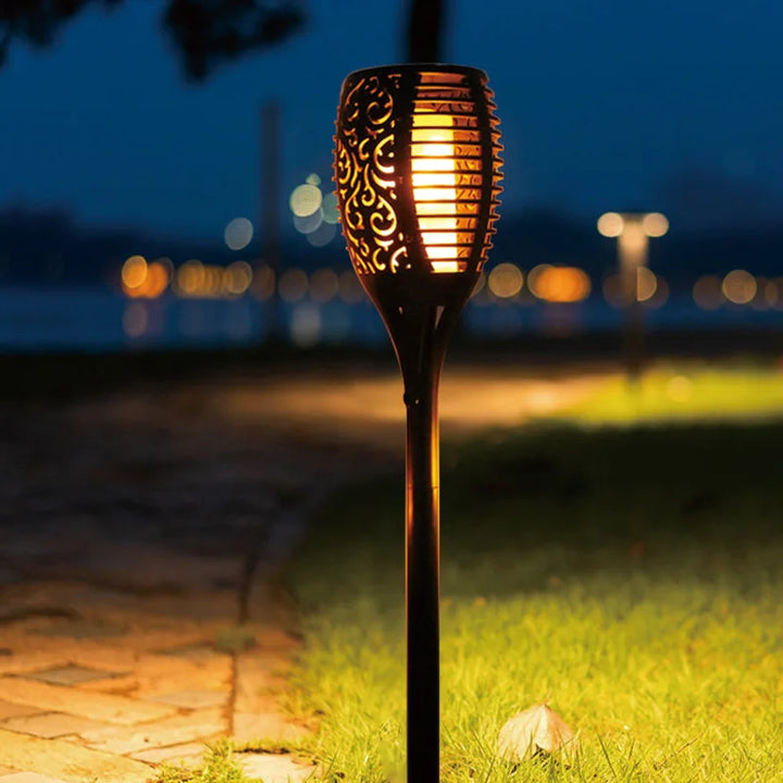 BowLift | Outdoor Solar Garden Torch Light Flame Effect