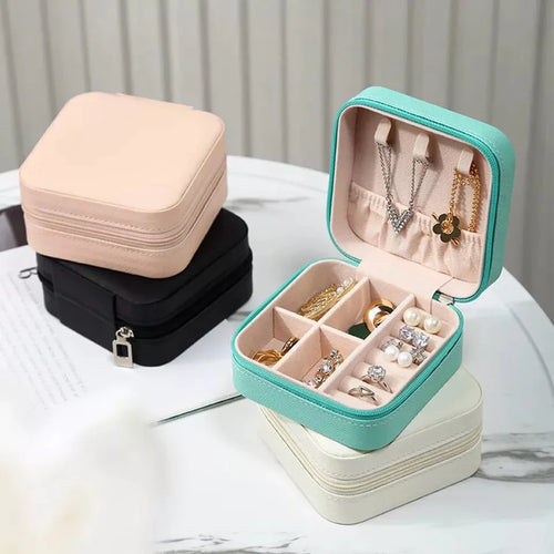 Portable Jewellery Box Organizer Travel Jewelry Storage Case for Earrings Necklace Bowlift