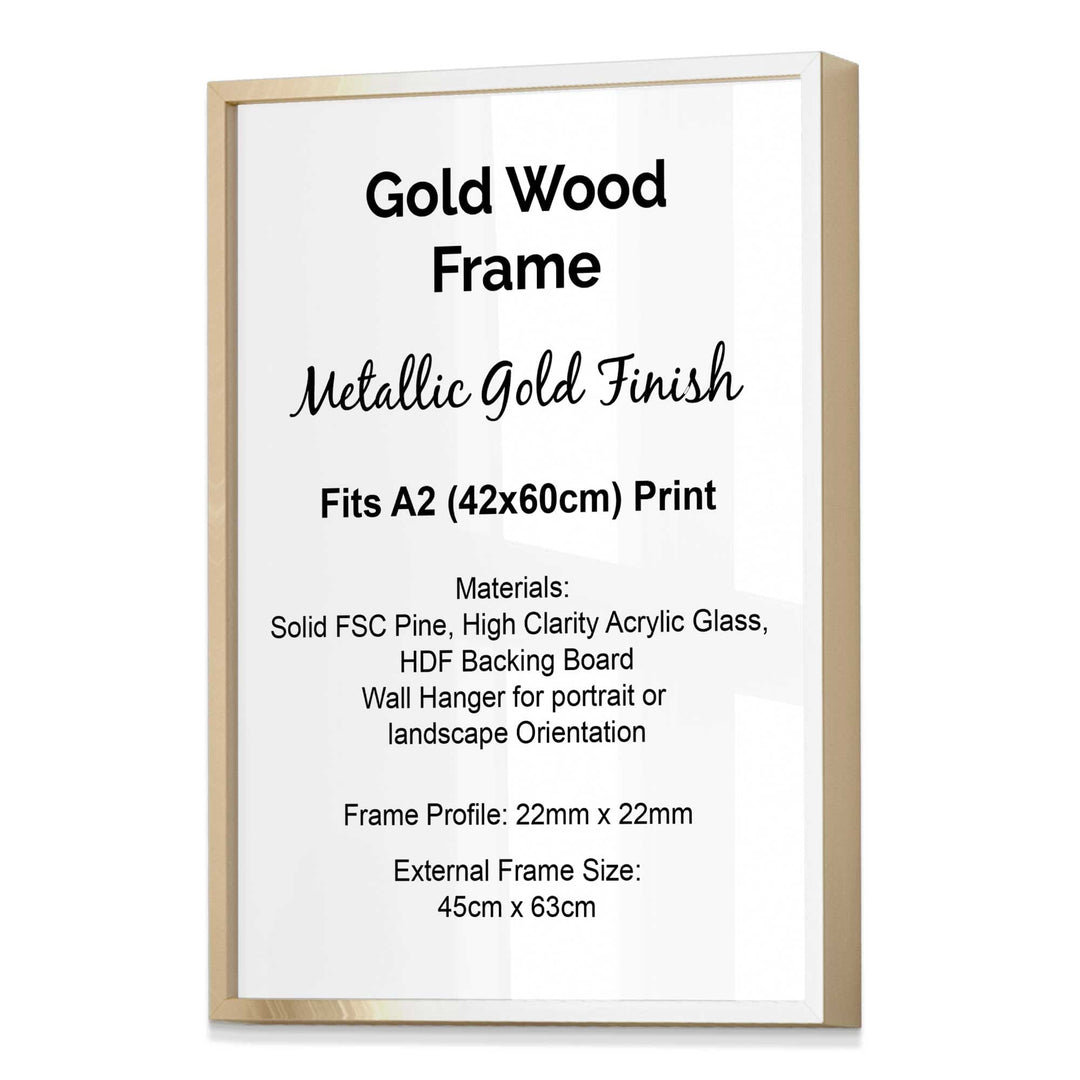 Artze Essentials Single Wood Frame Size A2 | Bowlift