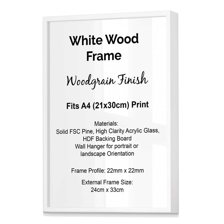 Artze Essentials Single Wooden Frame Size A4 | Bowlift
