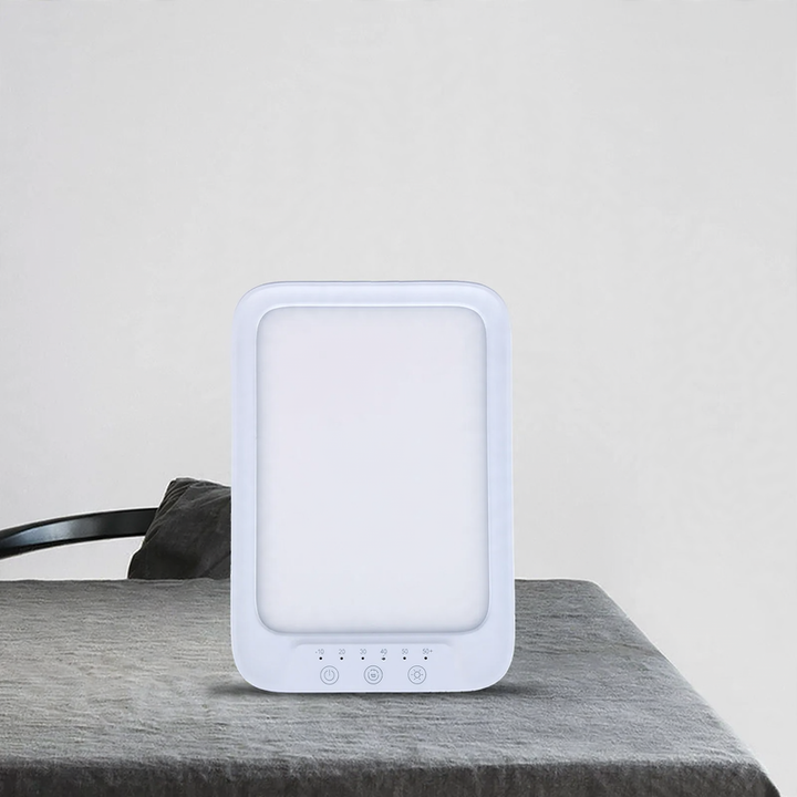 LED light therapy lamp with daylight simulation