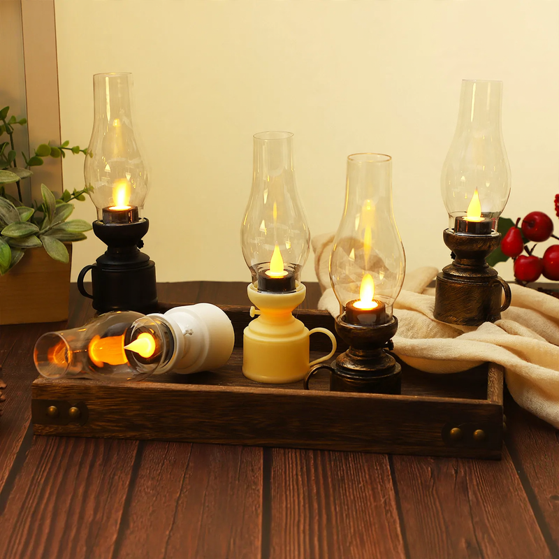 LED oil lantern in retro design