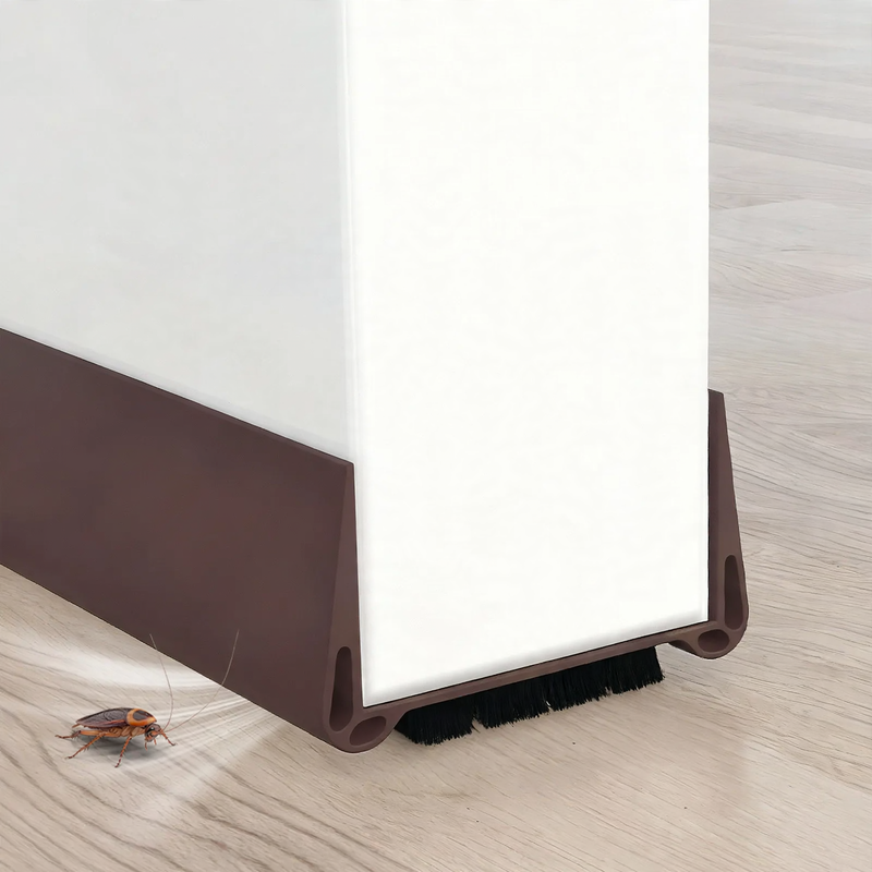 U-shaped door bottom seal with felt