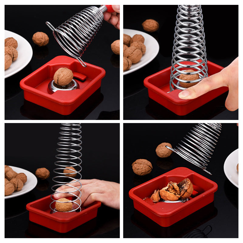 BowLift | Stainless Steel Spring Walnut Opener
