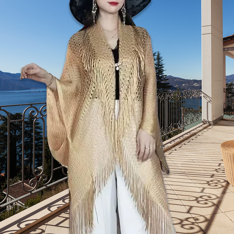 BowLift | Fringe Scarf with Sun Protection