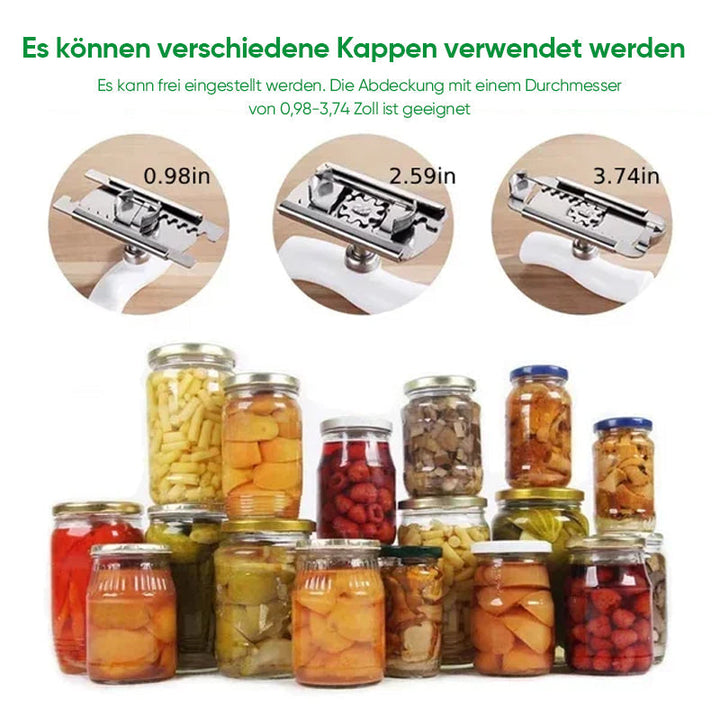 Size-adjustable can opener made of stainless steel | Bowlift