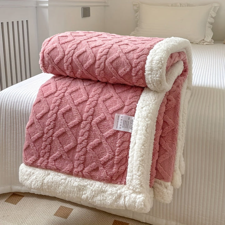 BowLift | CozyNest - Reversible Fleece Blanket for Fall and Winter