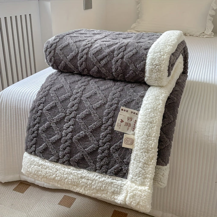 BowLift | CozyNest - Reversible Fleece Blanket for Fall and Winter