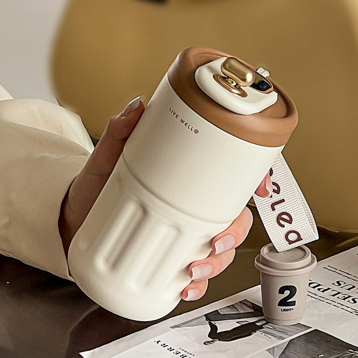 Portable Smart Stainless Steel Coffee Cup | Bowlift
