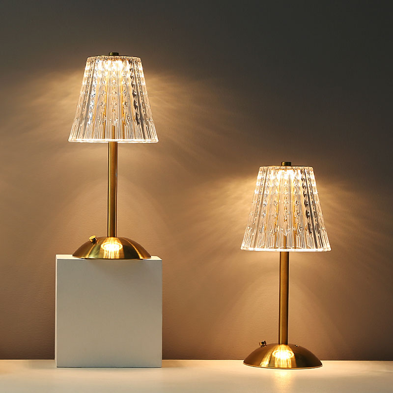 BowLift | Vintage Crystal LED Table Lamp with Adjustable Brightness